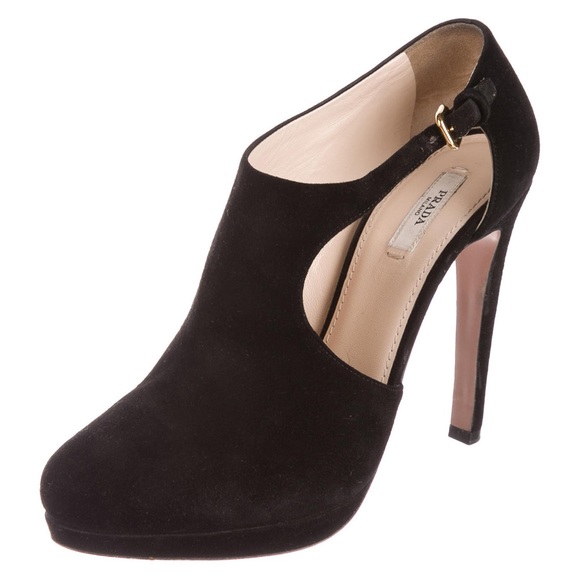 black prada booties